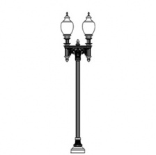 Niland-18 Series Base w/ Capitol Series Dbl Arms & Capitol 5015 Luminaires