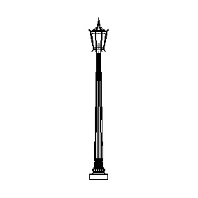 Core Cast Niland-17 Series Base & Pole w/ Niles Series Luminaire