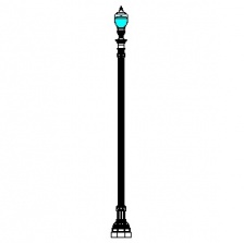 El Paso Plaza-24 Series Base w/ Plaza 2014-424 Luminaire