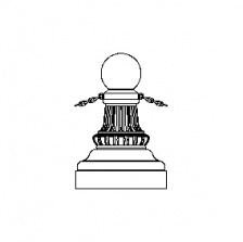 Niland 18" Series - Bollard w Ball Top