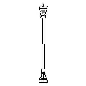 Westpoint Series Base w/ Octagonal Pole & Westpoint Series Luminaire
