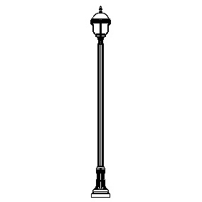 Cleveland-17 Series Base w/ Barcelona Series Luminaire