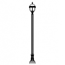 Cleveland-17 Series Base w/ Barcelona Series Luminaire