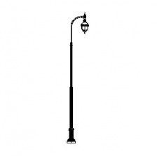 Chicago Series Base w/ Cobra Series Single Arm & Barcelona Series Luminaire