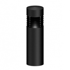 Small Federal Security Series Louvered Illuminated Bollard - LED