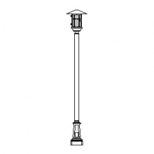Geneva Series Base w/ Aspen Series Luminaire