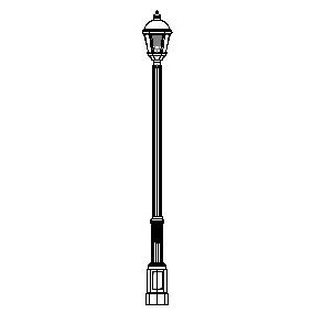 Grand Londonderry Series Base w/ Madison Series Luminaire