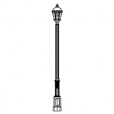 Grand Londonderry Series Base w/ Madison Series Luminaire