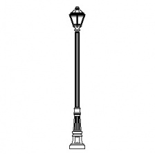 Grand Rockdale Series Base w/ Pepperdine Series Luminaire